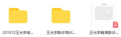 王光宇脉诊培训班 视频教程 王光宇脉诊培训班 视频教程